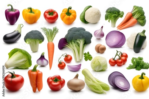 Set of vegetable designs