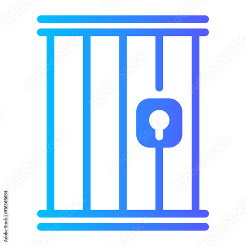 jail Gradient icon