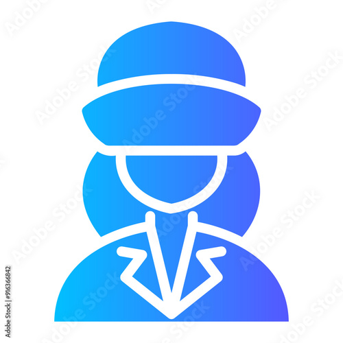 policewoman Gradient icon
