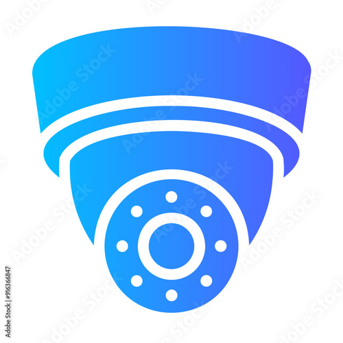 security camera Gradient icon