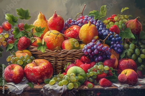 Fototapeta Naklejka Na Ścianę i Meble -  Fruits of the Spirit. High detailed images representing spiritual fruits