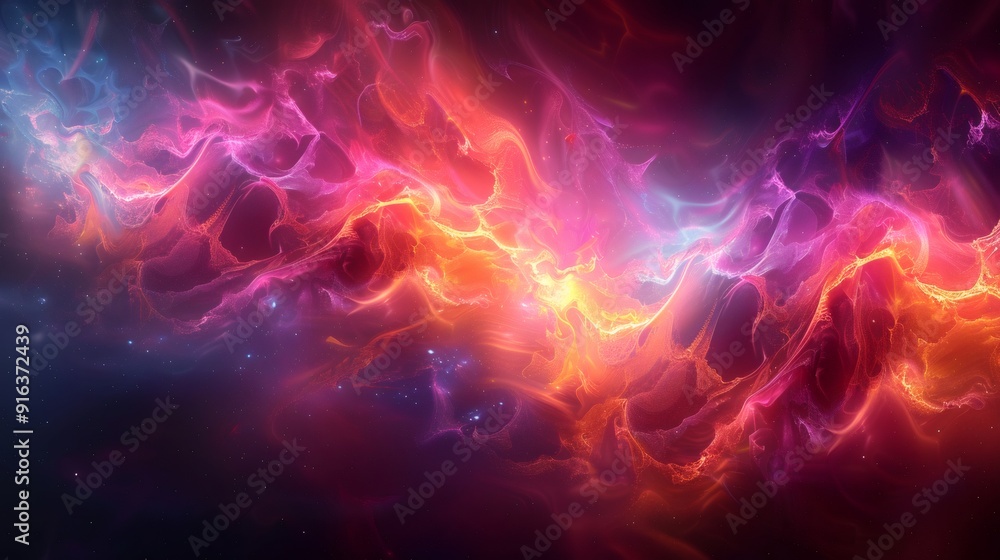 A digital abstract background, fractal patterns pulsating energy waves holographic elements. Background. A digital abstract background, fractal patterns pulsating energy waves holographic elements. Background.