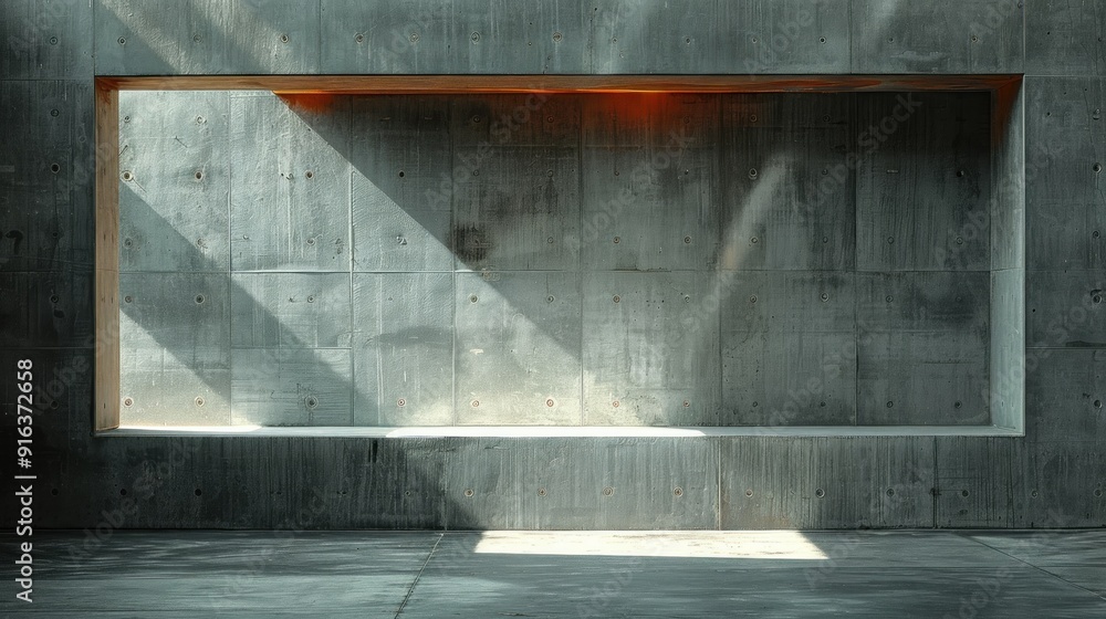 Sunlight Through Concrete Window Sunlight Through Concrete Window