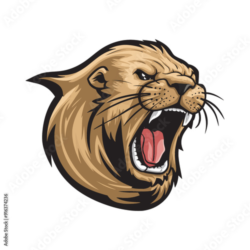 sea lion design illustration logo icon