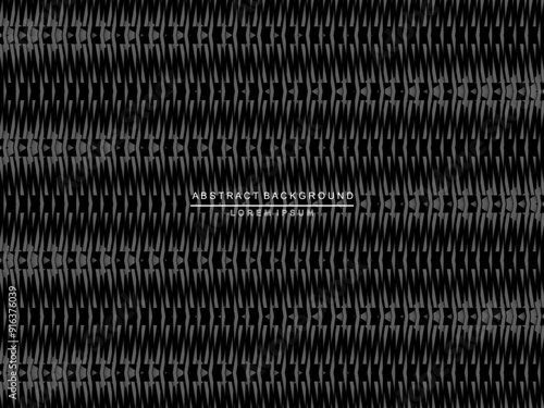 Black metal texture steel background. Luxurious steel ornament. Wire abstract background.