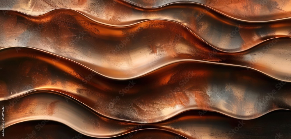 Abstract Background, layers of metallic bronze and copper blending seamlessly Abstract Background, layers of metallic bronze and copper blending seamlessly