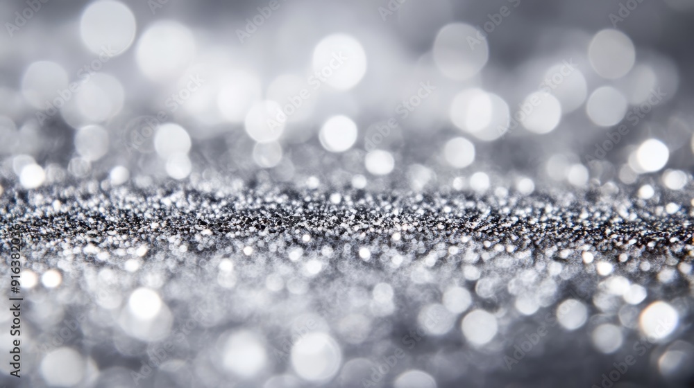 Silver glitter background Silver glitter background