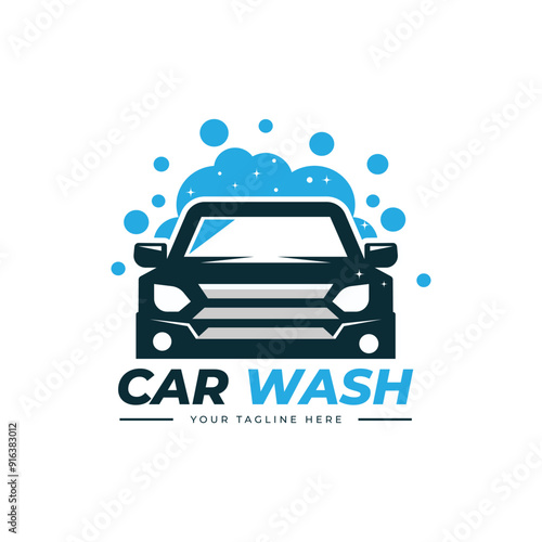 Car Wash and Detailing Logo Vector