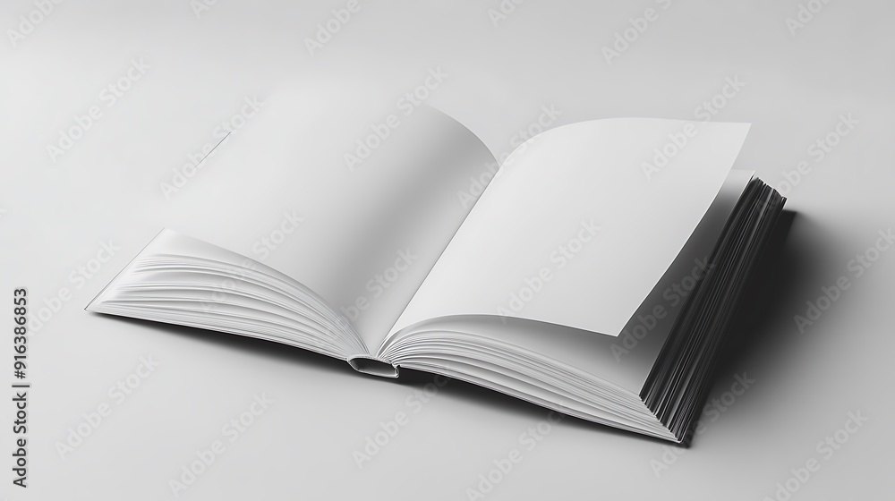 Open Book on White Background Open Book on White Background