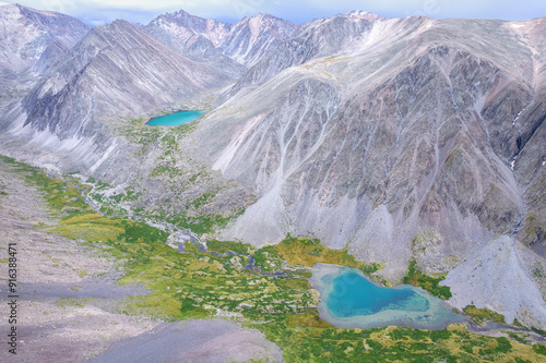 Wallpaper Mural mountains lake valley river aerial view Torontodigital.ca