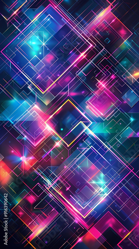 Abstract geometric pattern background with a modern sense of technology