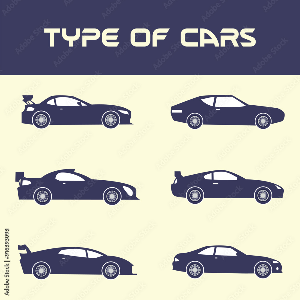 Fototapeta premium types of car types