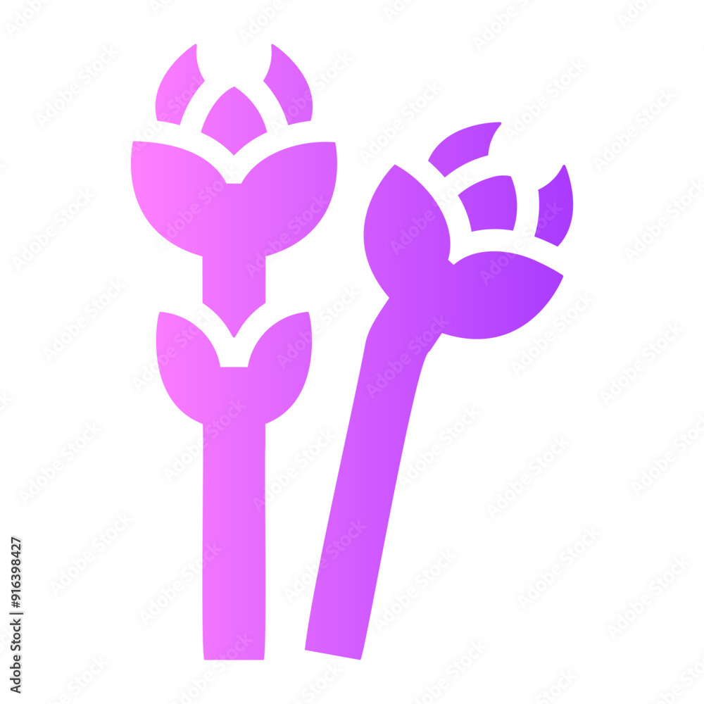 Fototapeta premium asparagus Gradient icon