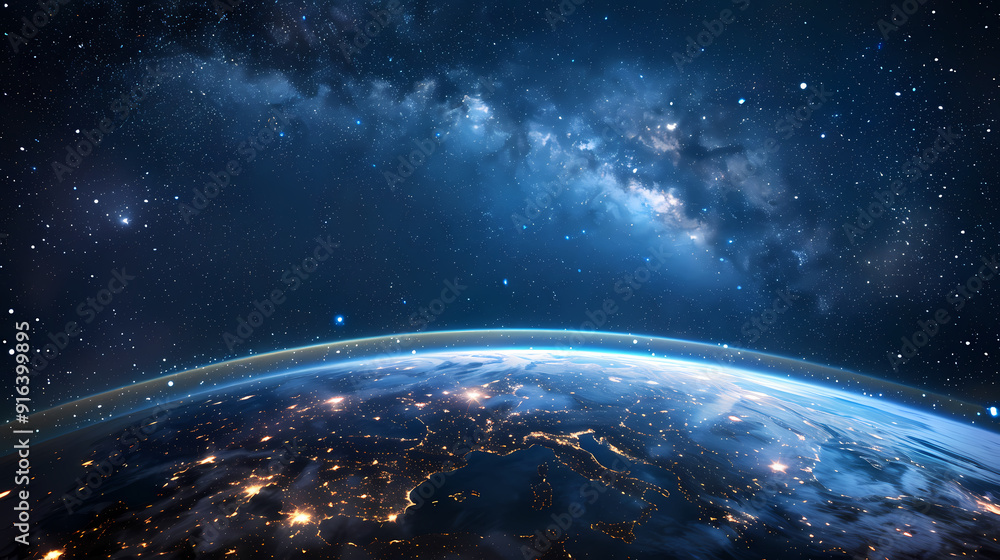 Fototapeta premium Spectacular view of Earth from space