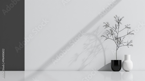 A minimalist background with clean lines, a monochromatic color scheme, and simple geometric shapes, creating a sleek and sophisticated design, ideal for modern and contemporary aesthetics