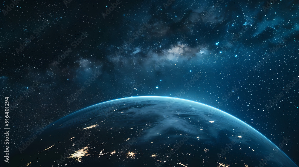 Obraz premium Spectacular view of Earth from space