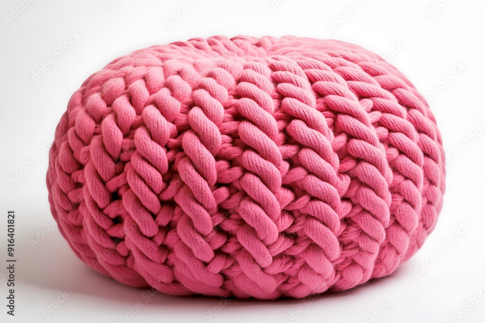 Knitted pouf for interior design Knitted pouf for interior design