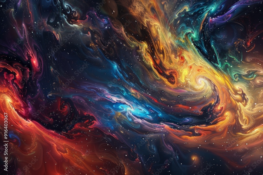 custom made wallpaper toronto digitalAbstract digital artwork of cosmic universe, representing creative exploration