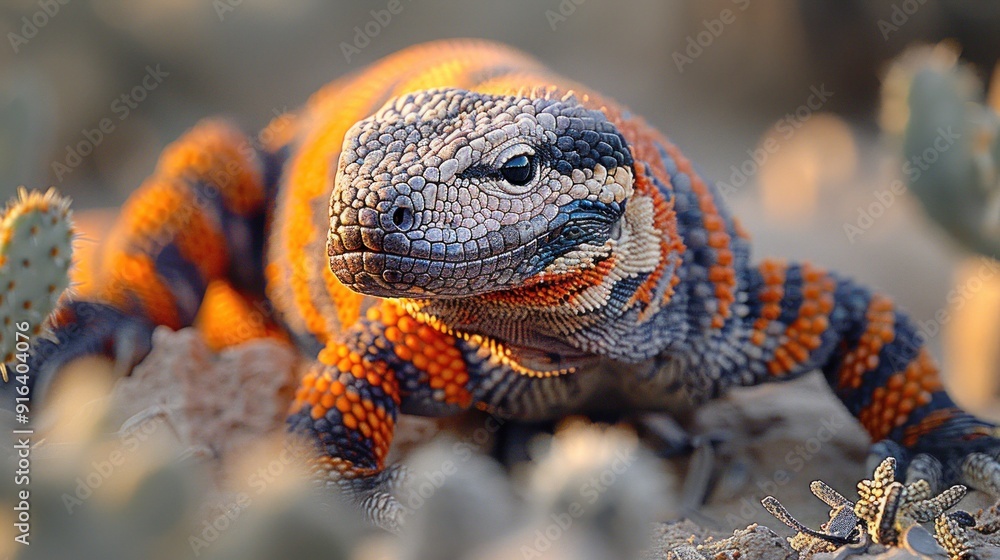 Close-up of a Colorful Lizard Close-up of a Colorful Lizard