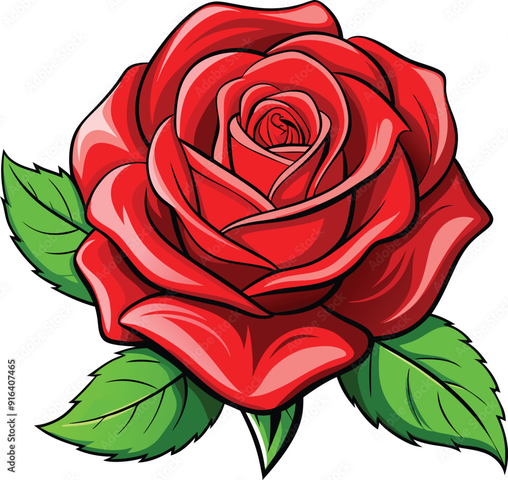 red rose, Print, vector red rose, Print, vector
