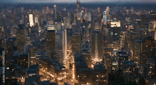 Wallpaper Mural Metropolitan city layout concept, Metropolitan city background with futuristic interface graphics at night, Cyberpunk color style. Torontodigital.ca