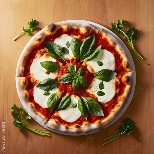 Sicilian style pizza photo