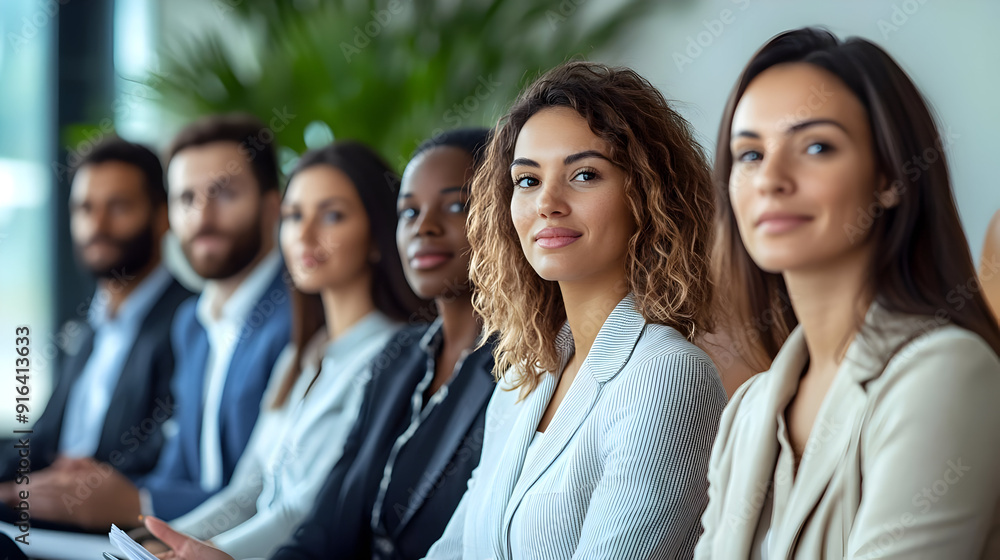 Confident Businesswomen in a Row - Photo Confident Businesswomen in a Row - Photo