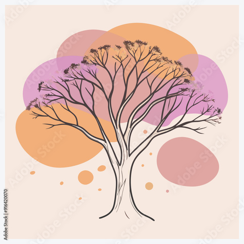 AFRICAN BLACKWOOD TREE VECTOR