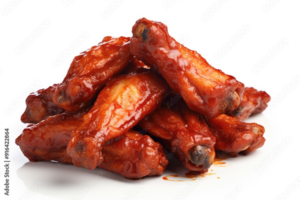 Blaze BBQ Wings , white background. Blaze BBQ Wings , white background.