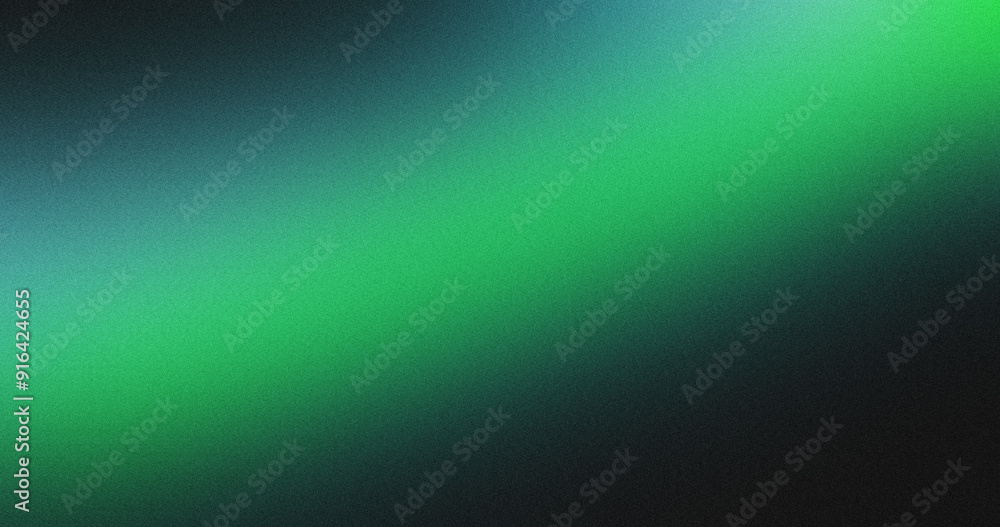 grainy color gradient background,green blue illuminated spots on black,  noise texture effect, copy space	