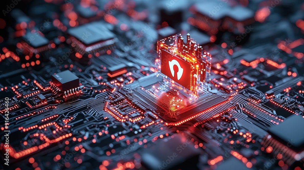 3D hologram of a firewall blocking cyber threats 3D hologram of a firewall blocking cyber threats