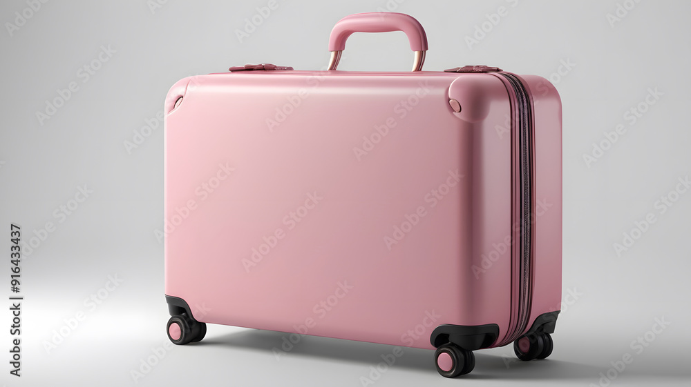 simple pink rolling bag, to create a product band. simple pink rolling bag, to create a product band.