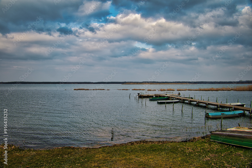 wooden pier on the lake wooden pier on the lake