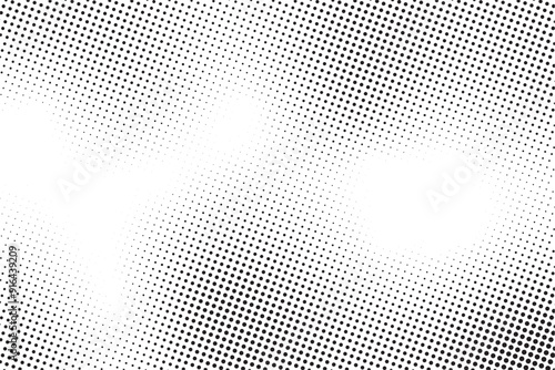 Halftone Dot Abstract Art  Modern Digital Design