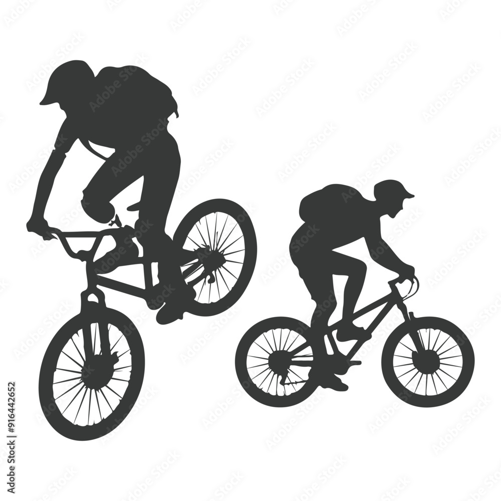 Obraz premium Bicycle icon. Bicycle race symbol. Cycling race flat icon. Cyclist sign. Road Cyclist Silhouette. sports, riders silhouettes cycling silhouette 