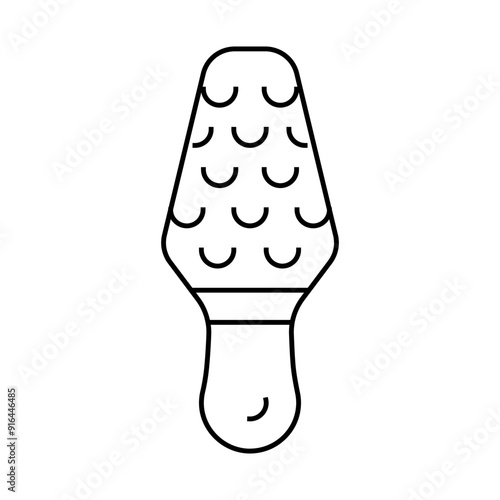 manual callus remover line icon vector. manual callus remover sign. isolated contour symbol black illustration