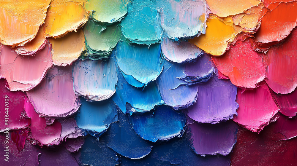 Abstract Oil Painting: A vibrant and colorful abstract oil painting features a spectrum of colors layered in a textured and expressive style. The rich hues create a dynamic and captivating visual expe Abstract Oil Painting: A vibrant and colorful abstract oil painting features a spectrum of colors layered in a textured and expressive style. The rich hues create a dynamic and captivating visual expe