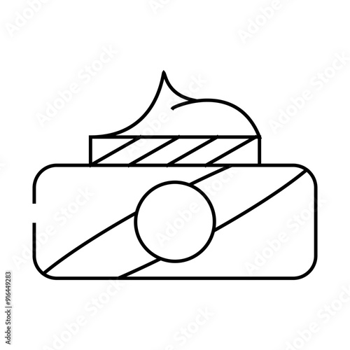 cream for callus treatment line icon vector. cream for callus treatment sign. isolated contour symbol black illustration