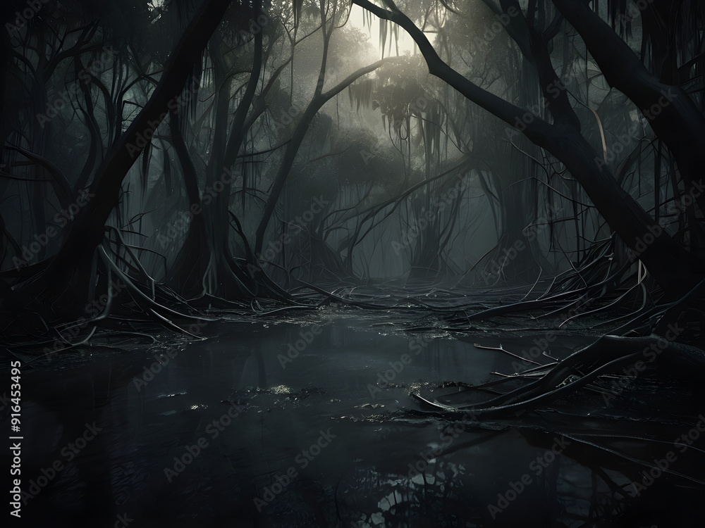 Obraz premium forest in the night