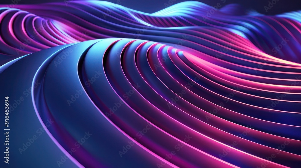 Elevate your online presence with a modern 3D abstract background, featuring sleek lines and vibrant hues Elevate your online presence with a modern 3D abstract background, featuring sleek lines and vibrant hues