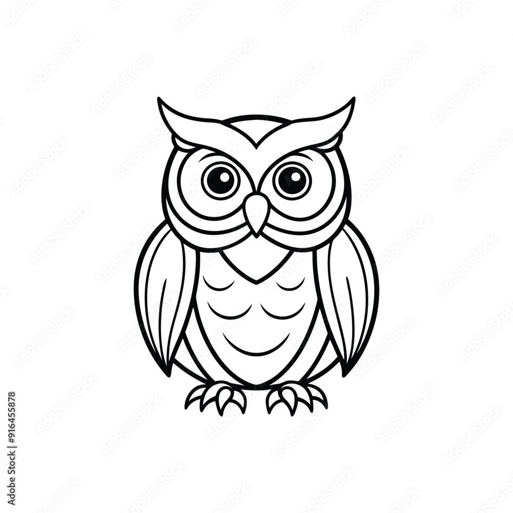 owl on white background owl on white background