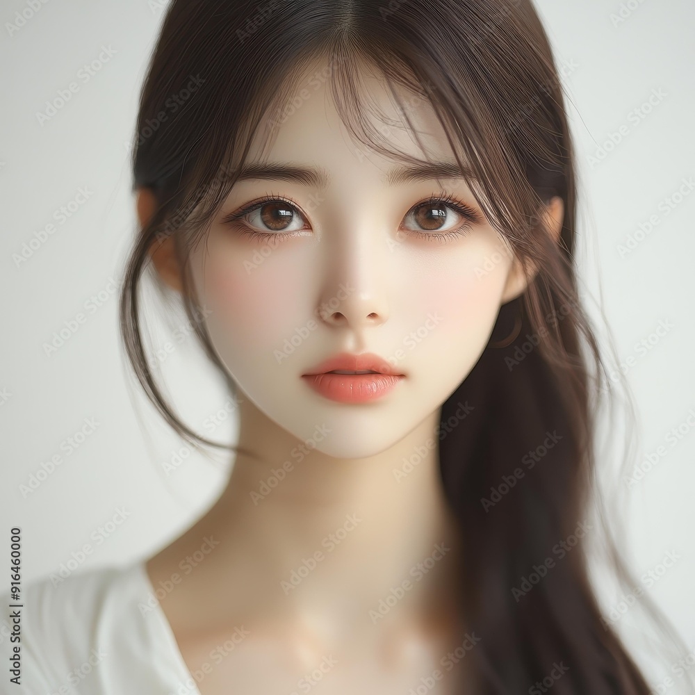 A young Japanese woman embodies classic beauty with Barbielike charm, stunning K visuals, and captivating social media presence. A young Japanese woman embodies classic beauty with Barbielike charm, stunning K visuals, and captivating social media presence.