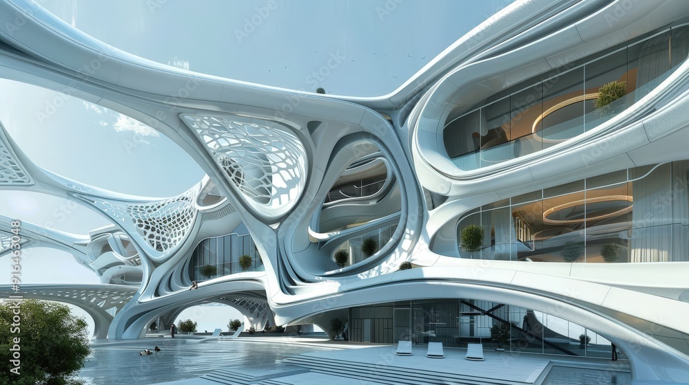 Fototapeta premium Architecture firm designing innovative structures