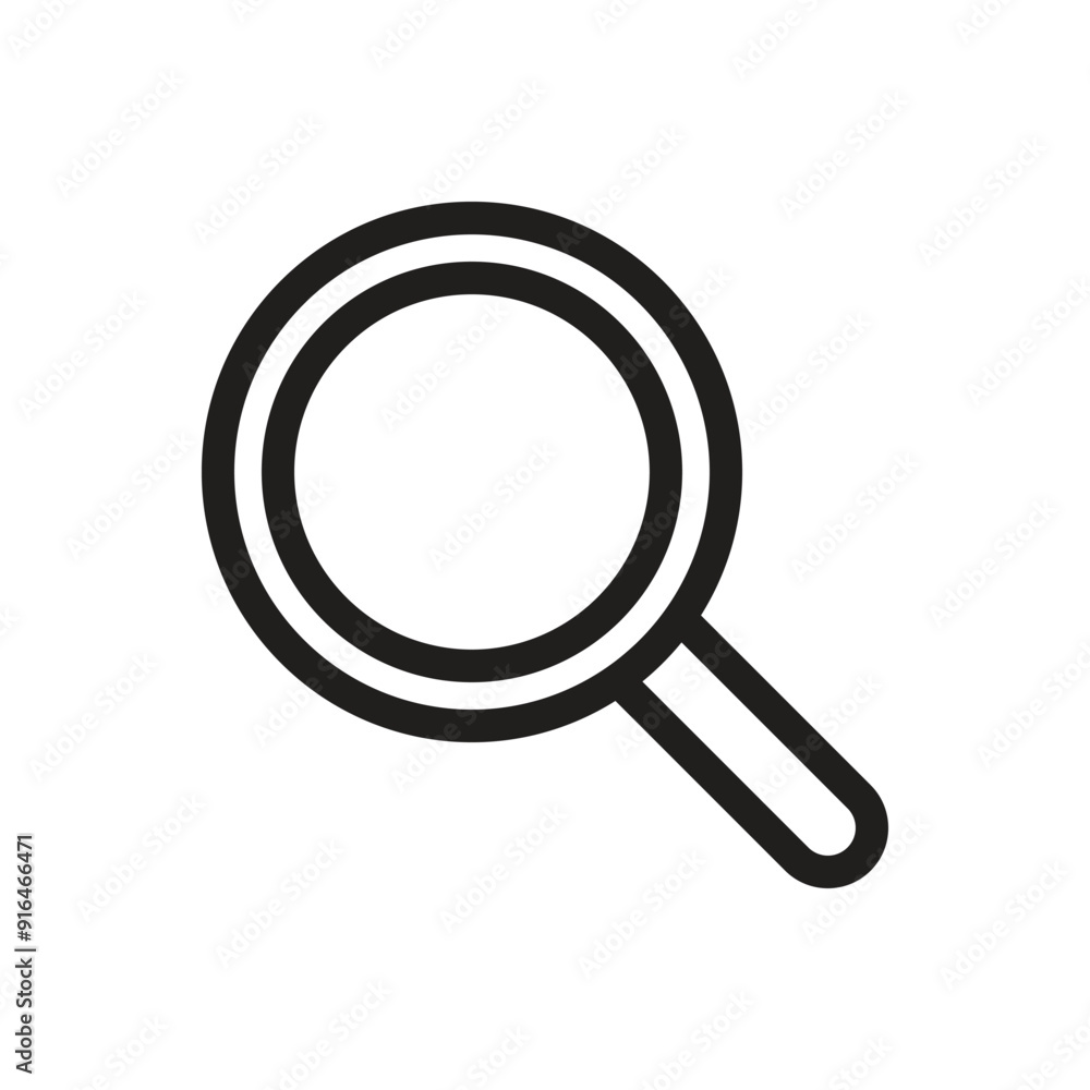 Magnifying Glass Icon - Line Magnifying Glass Icon - Line