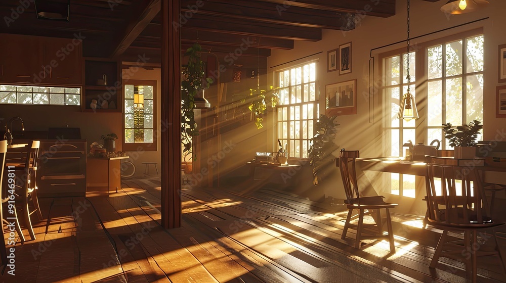 Old abandoned house in the dark