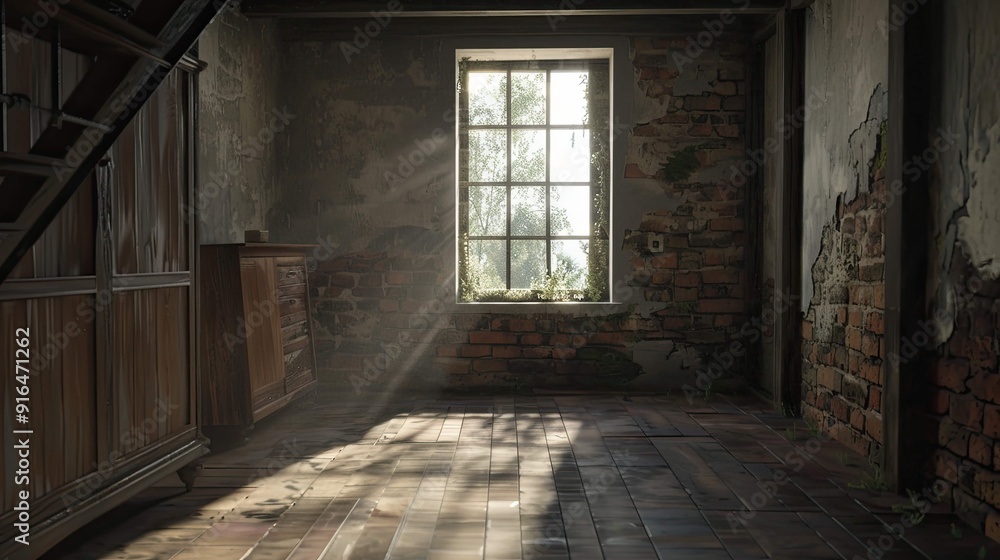 Old abandoned house in the dark Old abandoned house in the dark