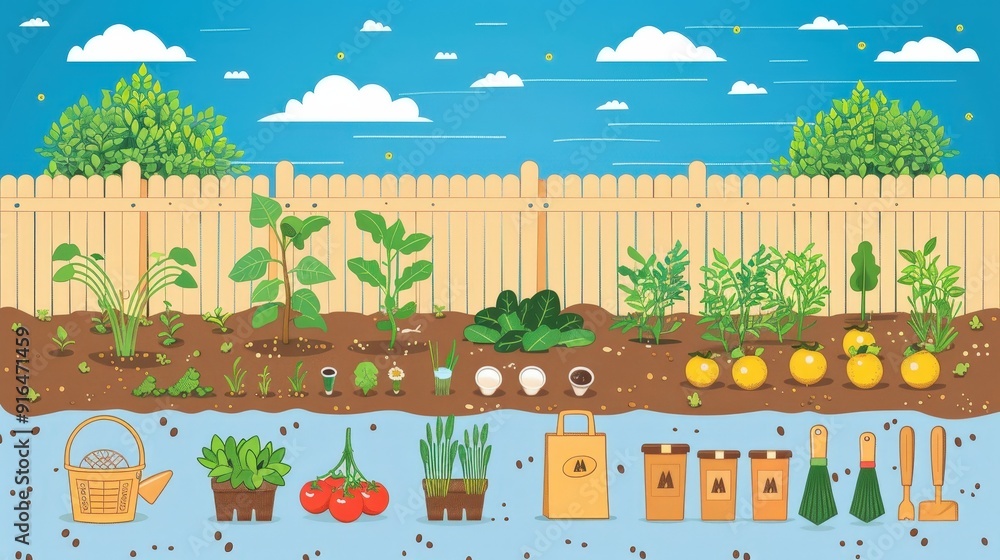 Create an infographic that illustrates the process of planting a garden. What steps and visuals make it easy for beginners to follow Create an infographic that illustrates the process of planting a garden. What steps and visuals make it easy for beginners to follow