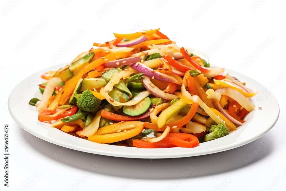 Velocity Vegetable Stir-Fry , white background. Velocity Vegetable Stir-Fry , white background.