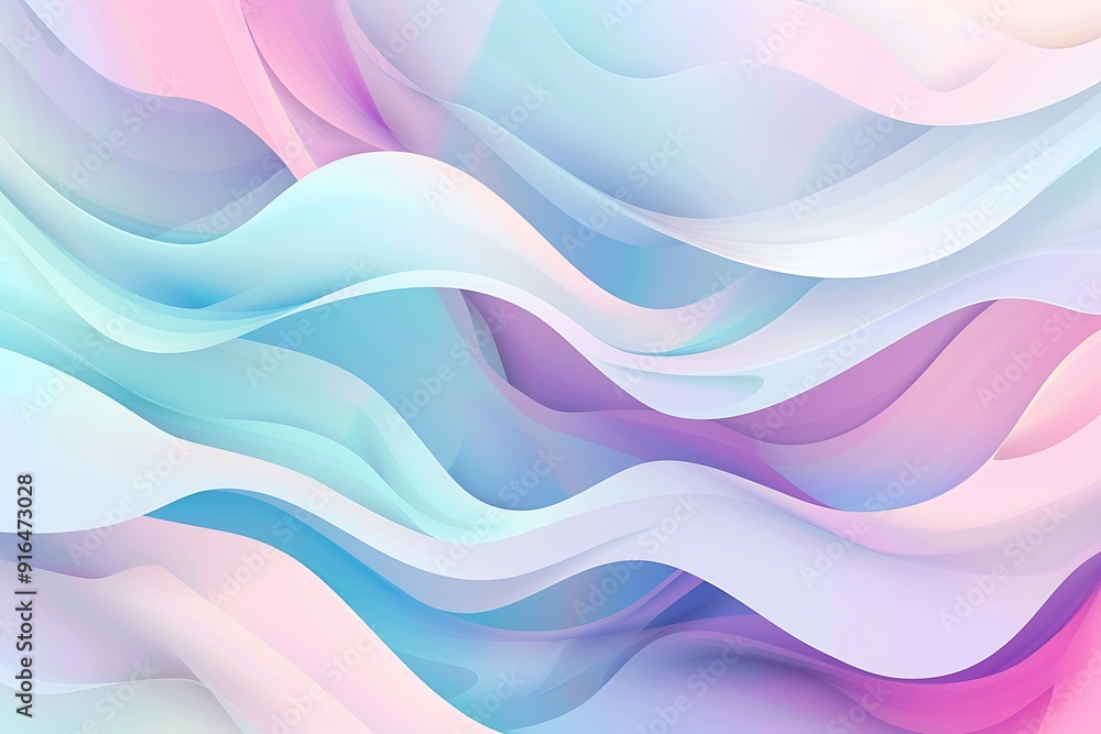Abstract Pastel Waves Abstract Pastel Waves