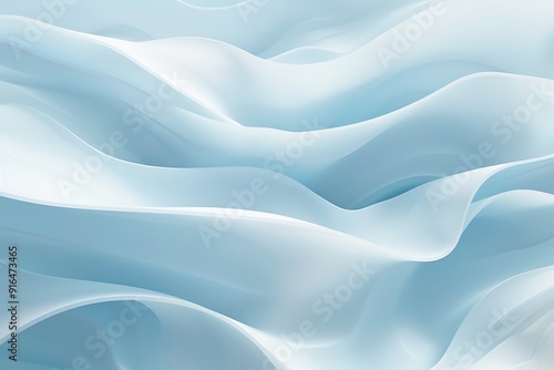 Abstract Blue Wavy Background